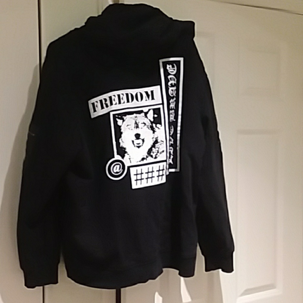Black Zip Up Sweater